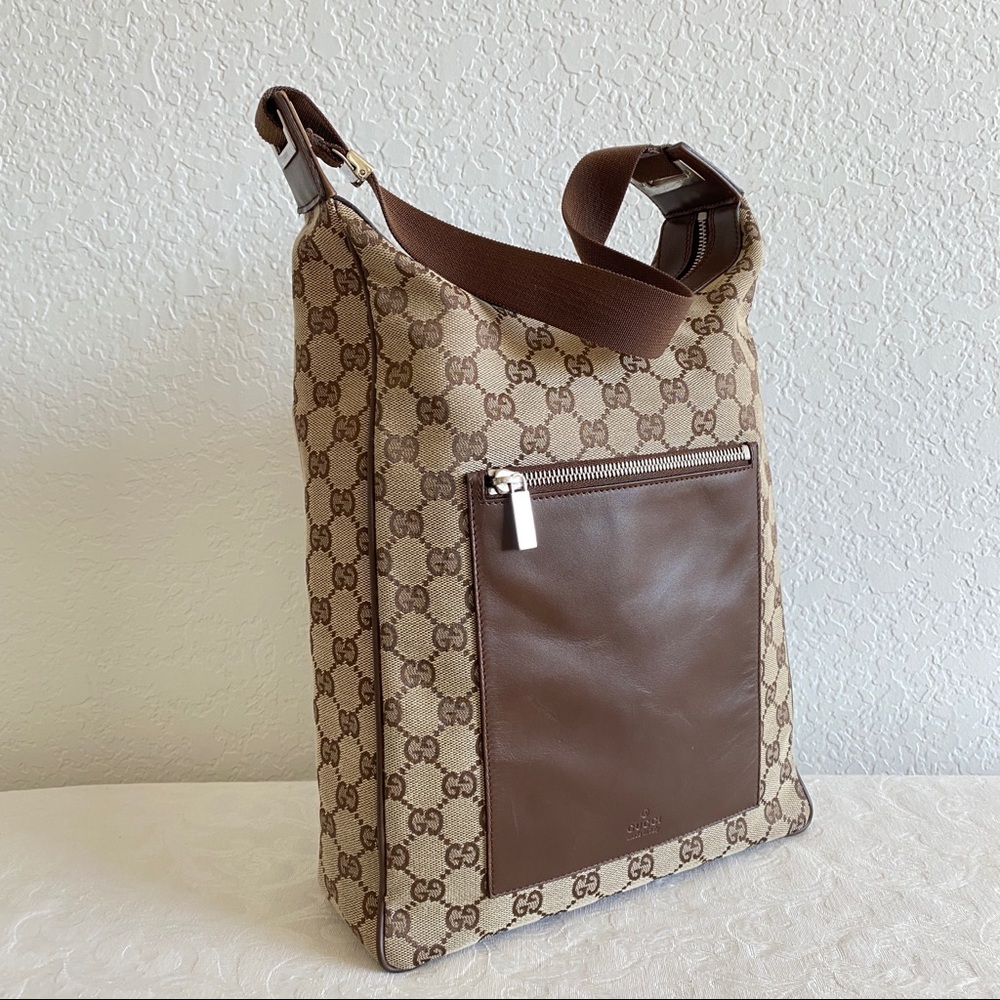 Gucci gg monogram canvas hobo bag